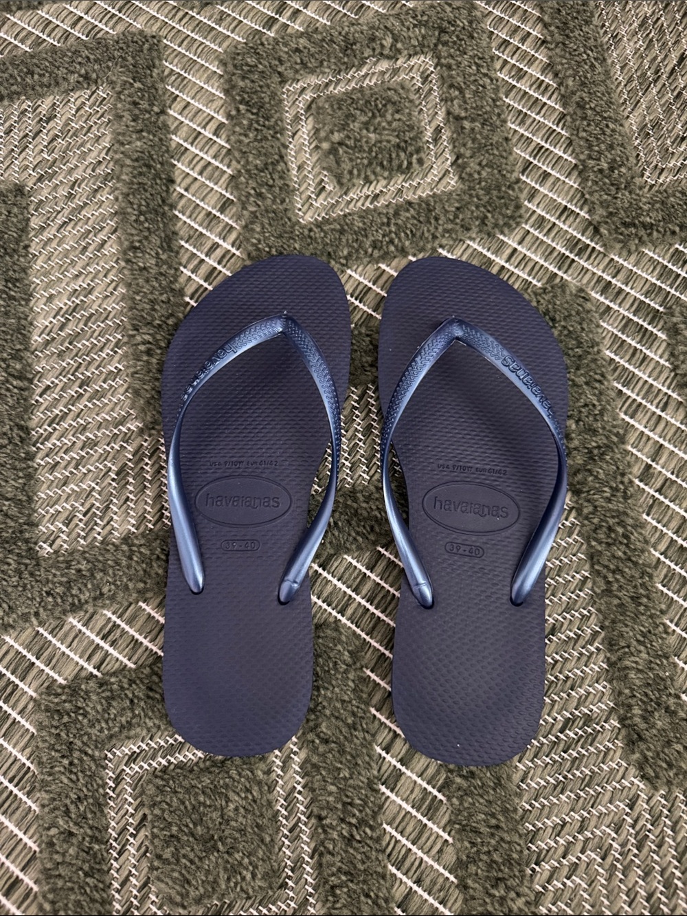 Havaianas Women’s Navy Slim Flip Flops